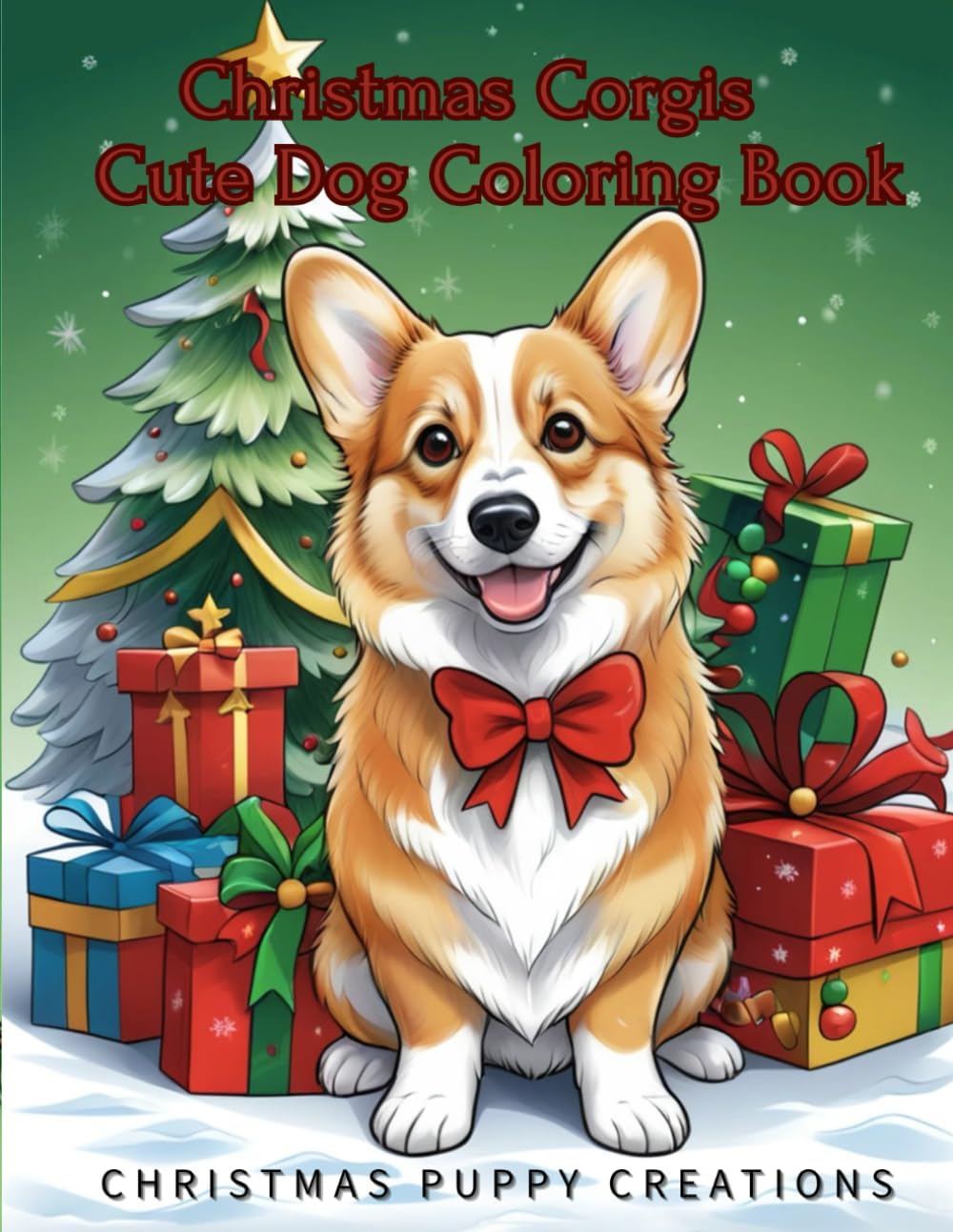 Christmas Corgis – A Cute Dog Coloring Book (Christmas dogs)