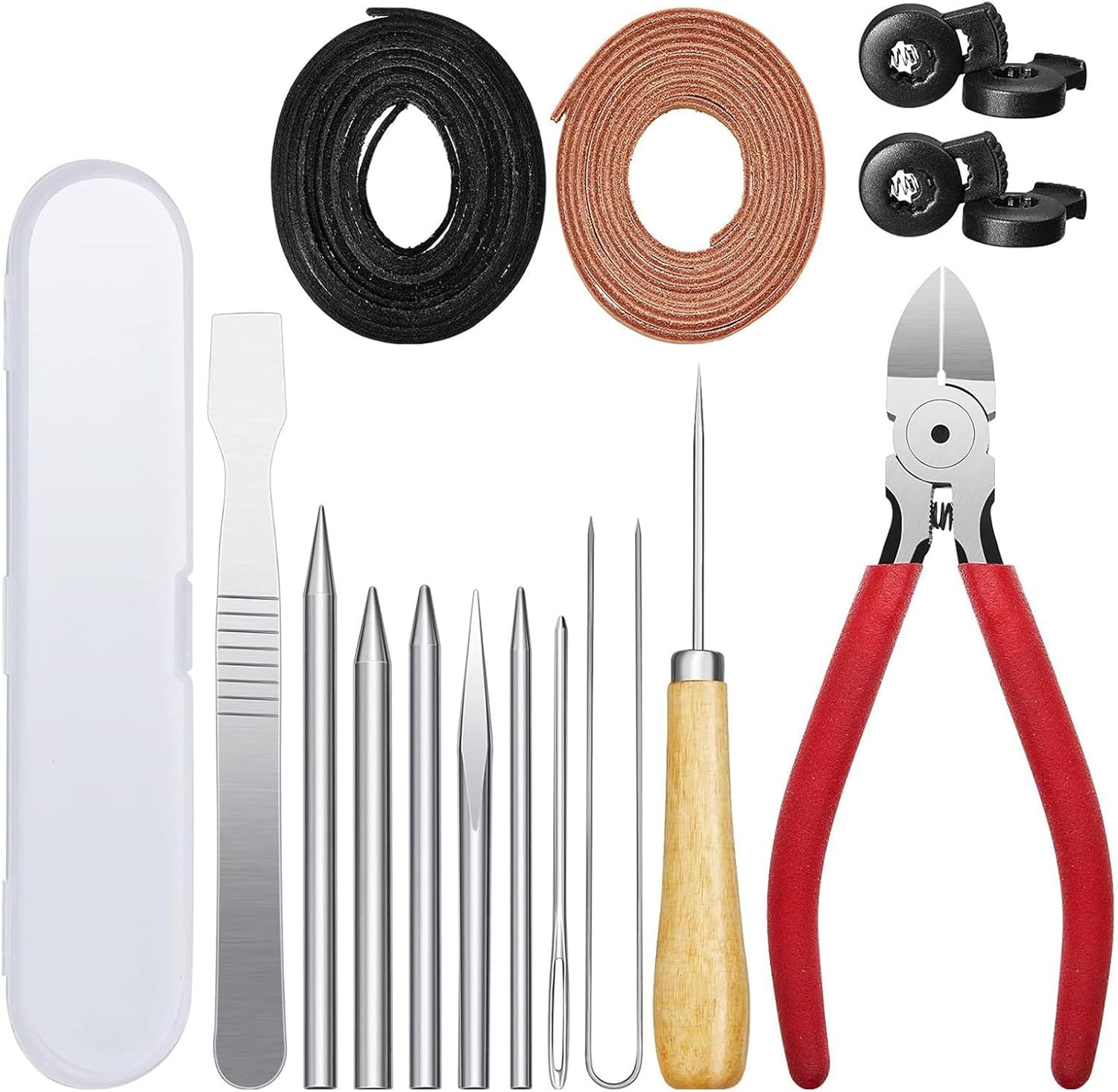 16 Pcs Glove Relacing Kits for Softball Mitts Repair Glove Lock Lacing Tool Baseball Glove Care Kits Lacing Needle
