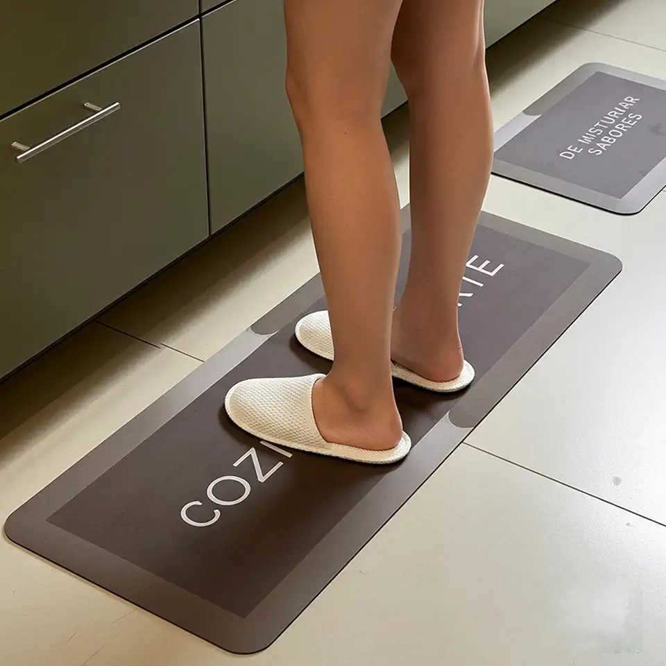 Tapetes antiderrapante p/cozinha grande absorvente | kit com 2 unidades| Magico| 120cm x 60xm (modelo 02)