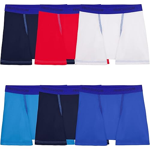 Fruit of the Loom Boys' 360 Stretch Boxer Briefs