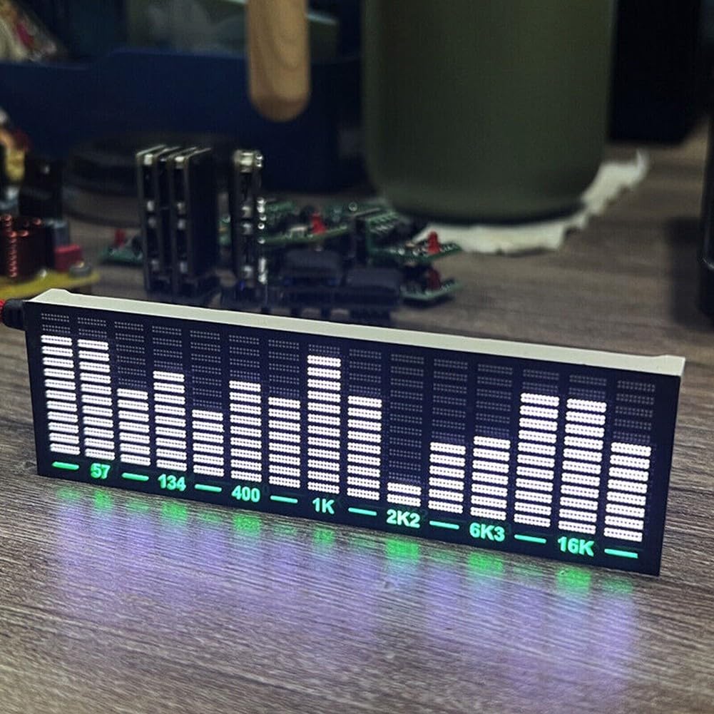 Módulo de visualización de espectro musical, pantalla LED de barra de 15 segmentos, indicador de nivel de audio, espectro de música, medidor VU