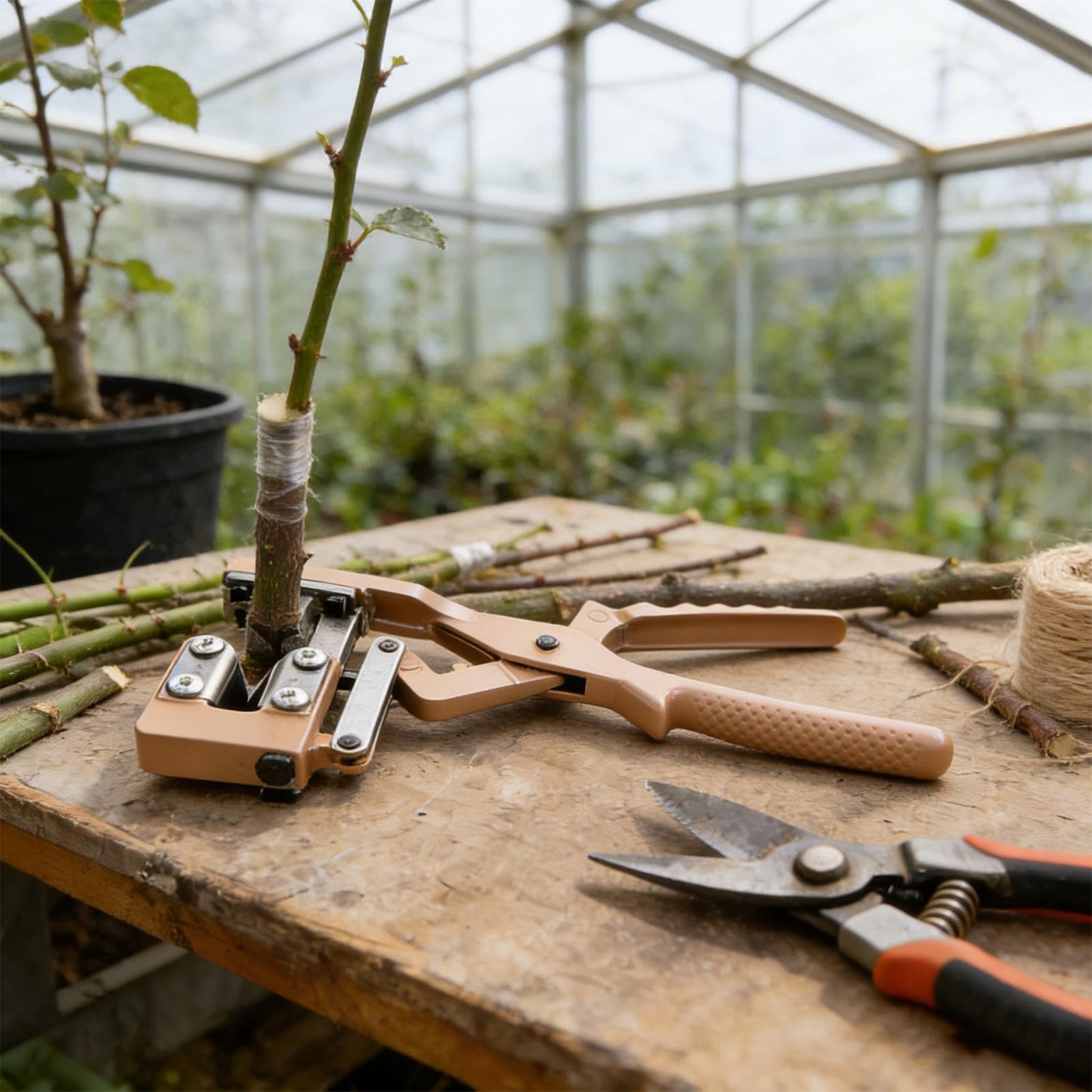 Herramienta Para Injerto De Árboles Frutales - Tijeras De Jardinería De Precisión | Cuchilla de Injerto de Aleación de Aluminio con Mango Antideslizante | Para Poda De Árboles Frutales Viñas Arbustos