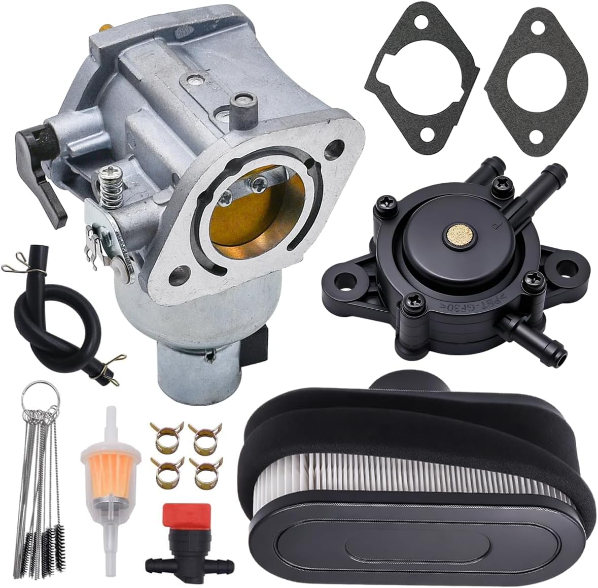15004-0985 Carburetor Fit for Kawasaki FR651V FS651V FS691V FR691V 23HP Engine Replace for 15004-0984 15004-0826 With Fuel Pump Air Filter Tune Up Kit