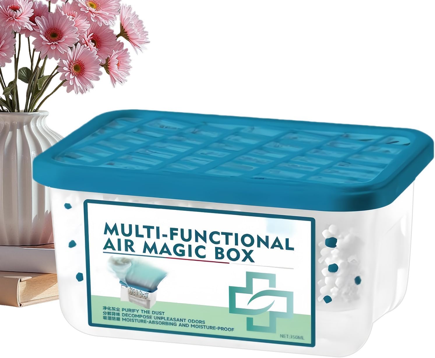 2 Packs Multi-functional Air Magic Box Cleaner, 13x10cm Automatic Dust Collection Air Purifier Magic-box, Airs Purification Dust Removal Magic Box, Multi-Purpose Room Deodorizer For Home