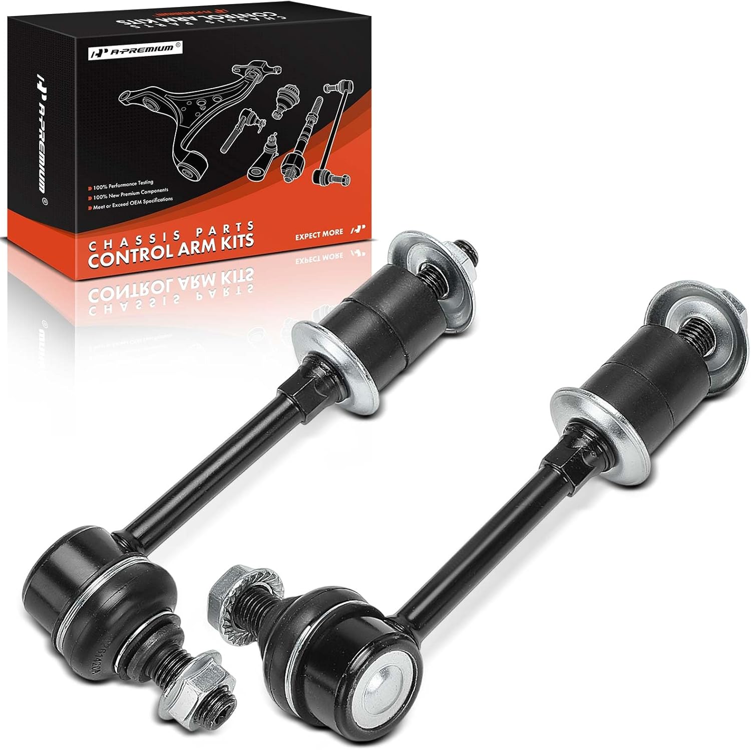A-Premium 2 x Front Sway Bar Links Stabilizer Bar Links, Compatible with Kia Sorento 2003 2004