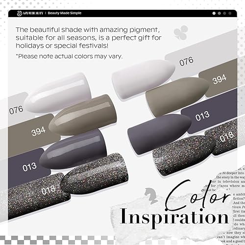 Vista 28 de AZUREBEAUTY Kit de iniciación de uñas en polvo de inmersión, tono de piel para todas las estaciones, marrón nude, 4 colores, polvo de inmersión