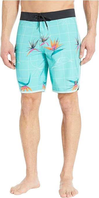 Billabong Mens 73 Line Up Pro Boardshorts, 4-Way Performance Stretch, 19 Inch Outseam