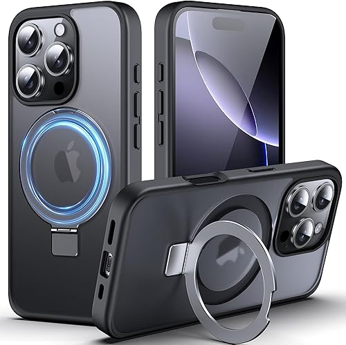 DASFOND Mag-Stand Designed for iPhone 16 Pro Max Case, Upgraded [All-in-1] [Comp