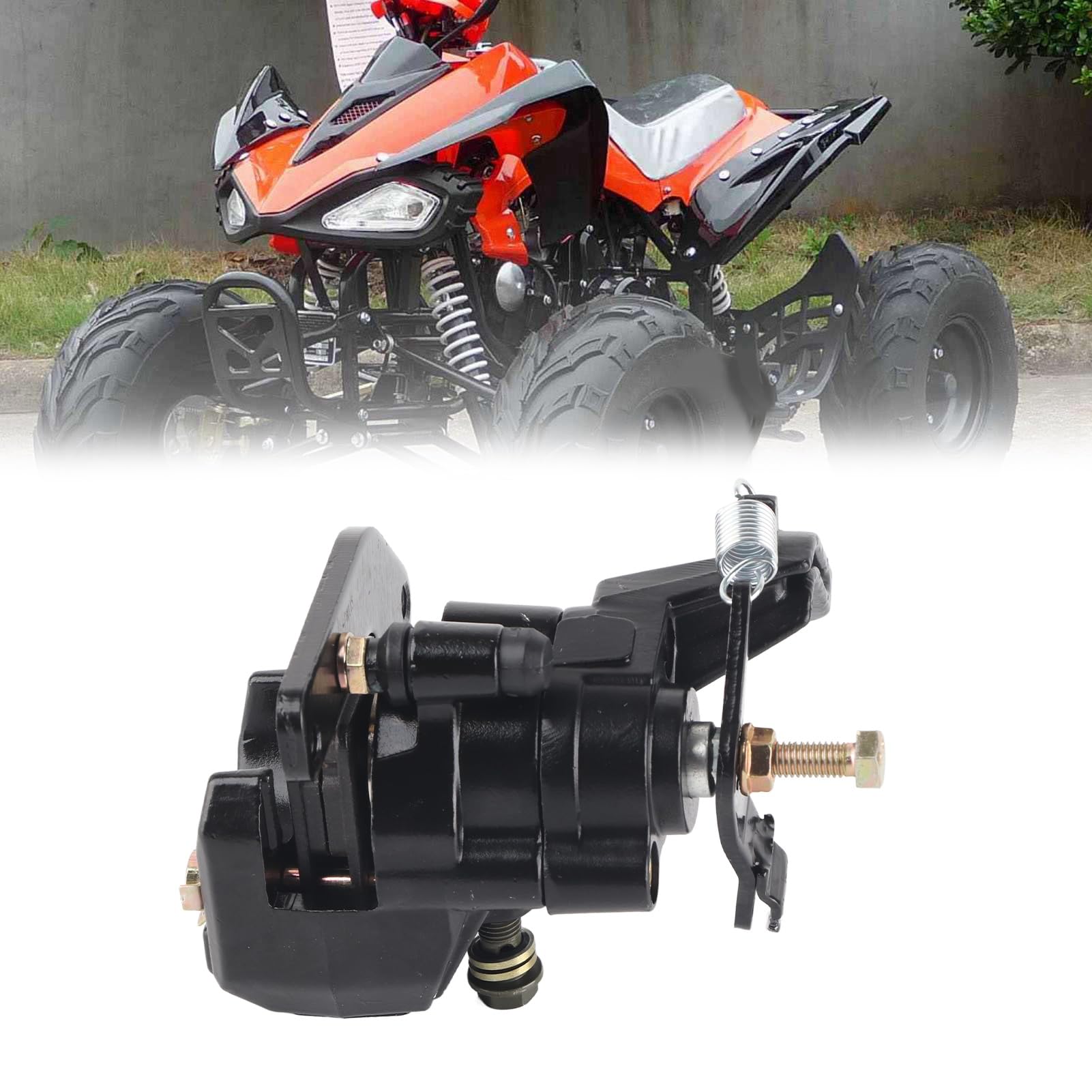 Pinza de Freno Trasero, Repuesto de Pinza Trasera con Almohadilla de Freno para 110 125 150 200 250 Motor ATVs Quad Bikes