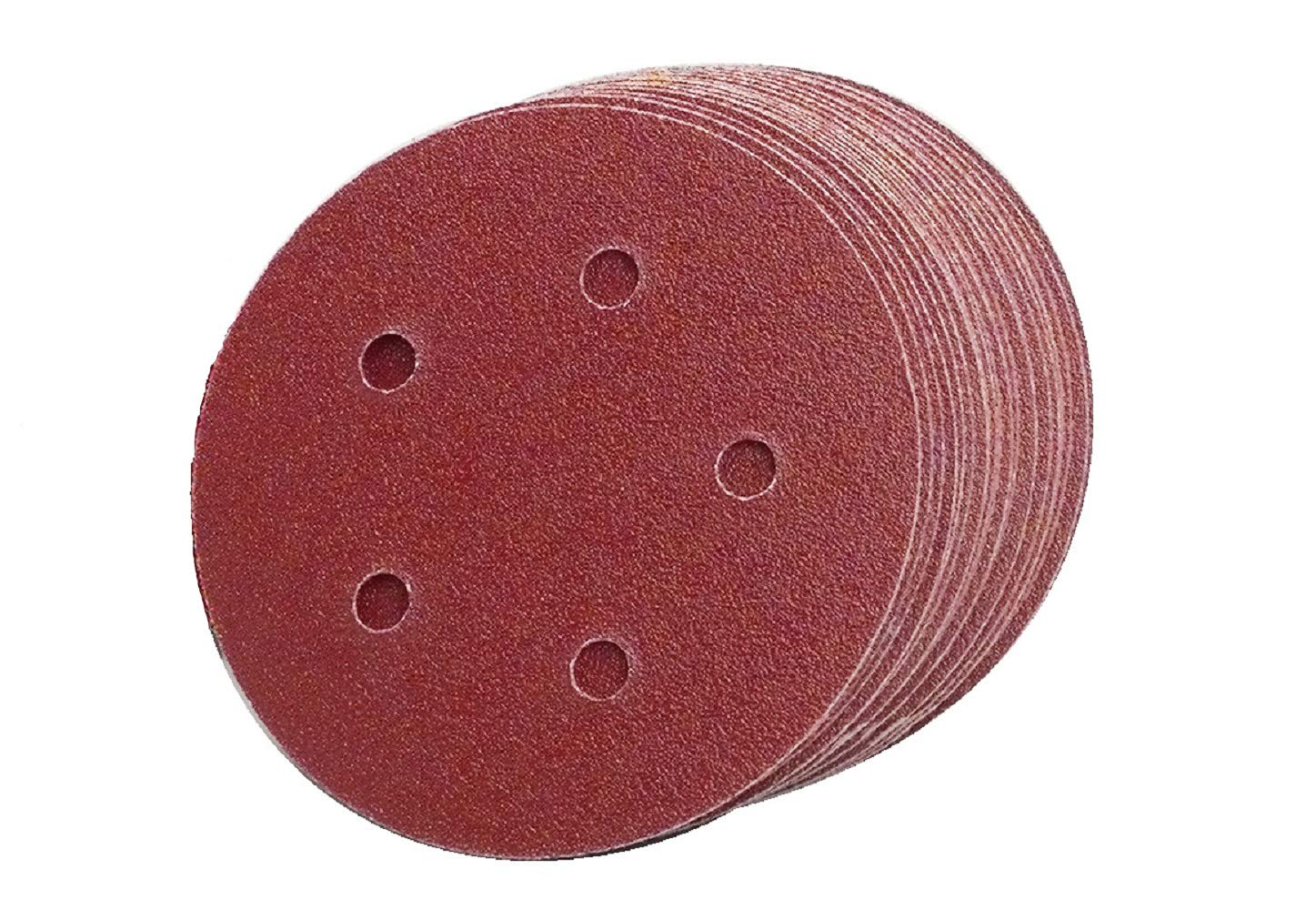 Sungold Abrasives 36465 5インチ 5穴 60グリット プレミアム ヘビーFウェイト 酸化アルミニウム フック