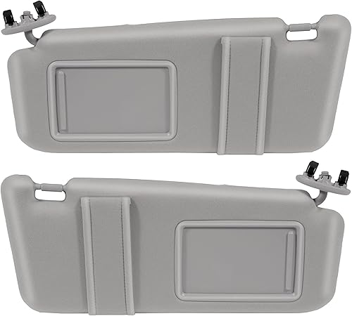 SCITOO Conjunto de visera solar gris para Toyota Camry sin techo solar 2006 2007 2008 2009 2010 2011 para Toyota Camry sin techo solar