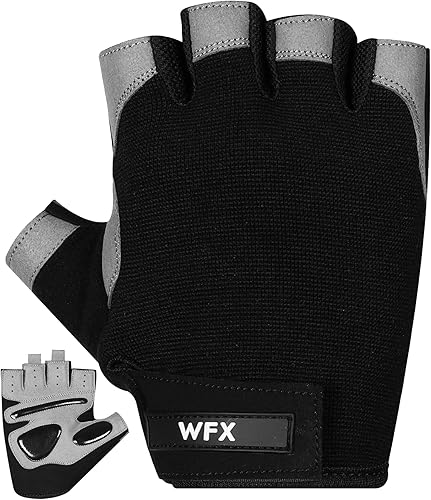 Guantes de entrenamiento para levantamiento de pesas para hombres y mujeres, soporte de muñeca acolchado, agarre adicional, protección de palma,