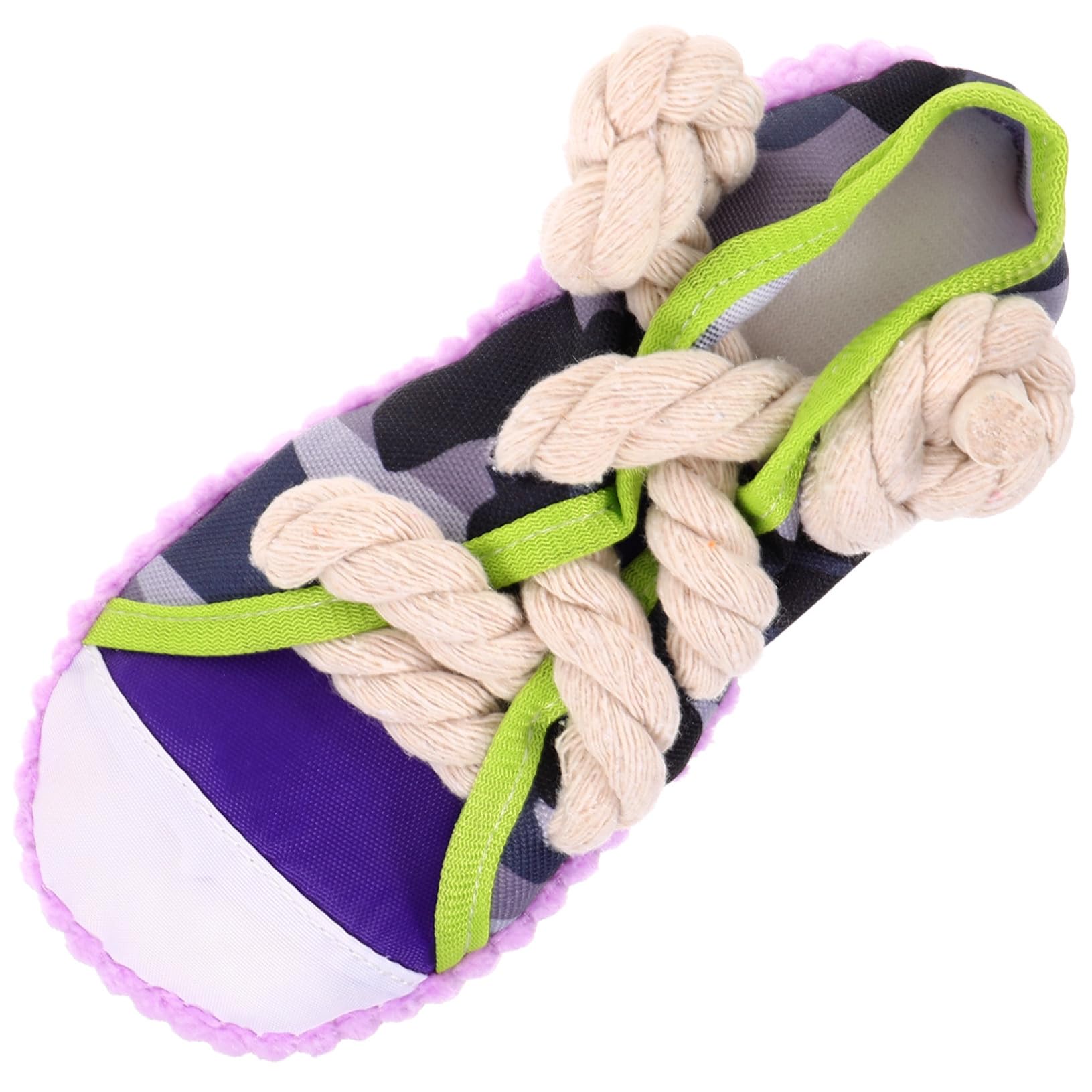 TOYANDONA Jouet à Mâcher Corde en Coton et Toile pour Chien de Chaussure Résistant aux Morsures, Jouet Couineur pour Chiots et Chiens Adultes