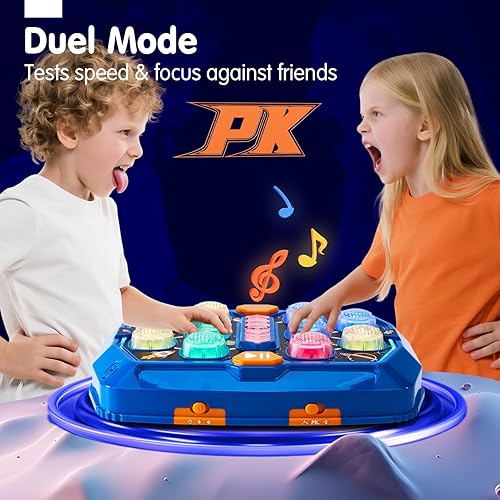 Miniatura 5 de hahaland Juguetes para edades de 5 a 7 años  Juego interactivo Whack A con sonido y tallo de luz, juguete Montessori para educación temprana para