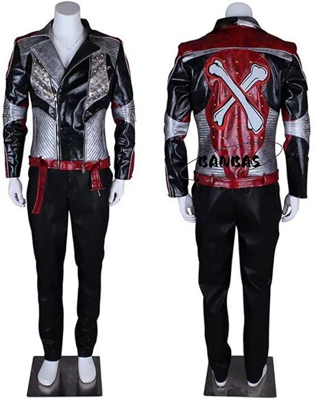 即購入⭕️ Sサイズ ディセンダント カルロス レザージャケット コスプレ衣装 即購入⭕️ Sサイズ ディセンダント カルロス レザージャケット