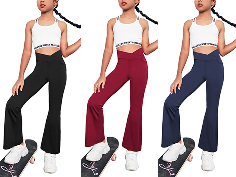 Mädchen Schlaghose / Flared Leggings | High Waist, Für 4–11 Jahre, Vielseitige Freizeithose