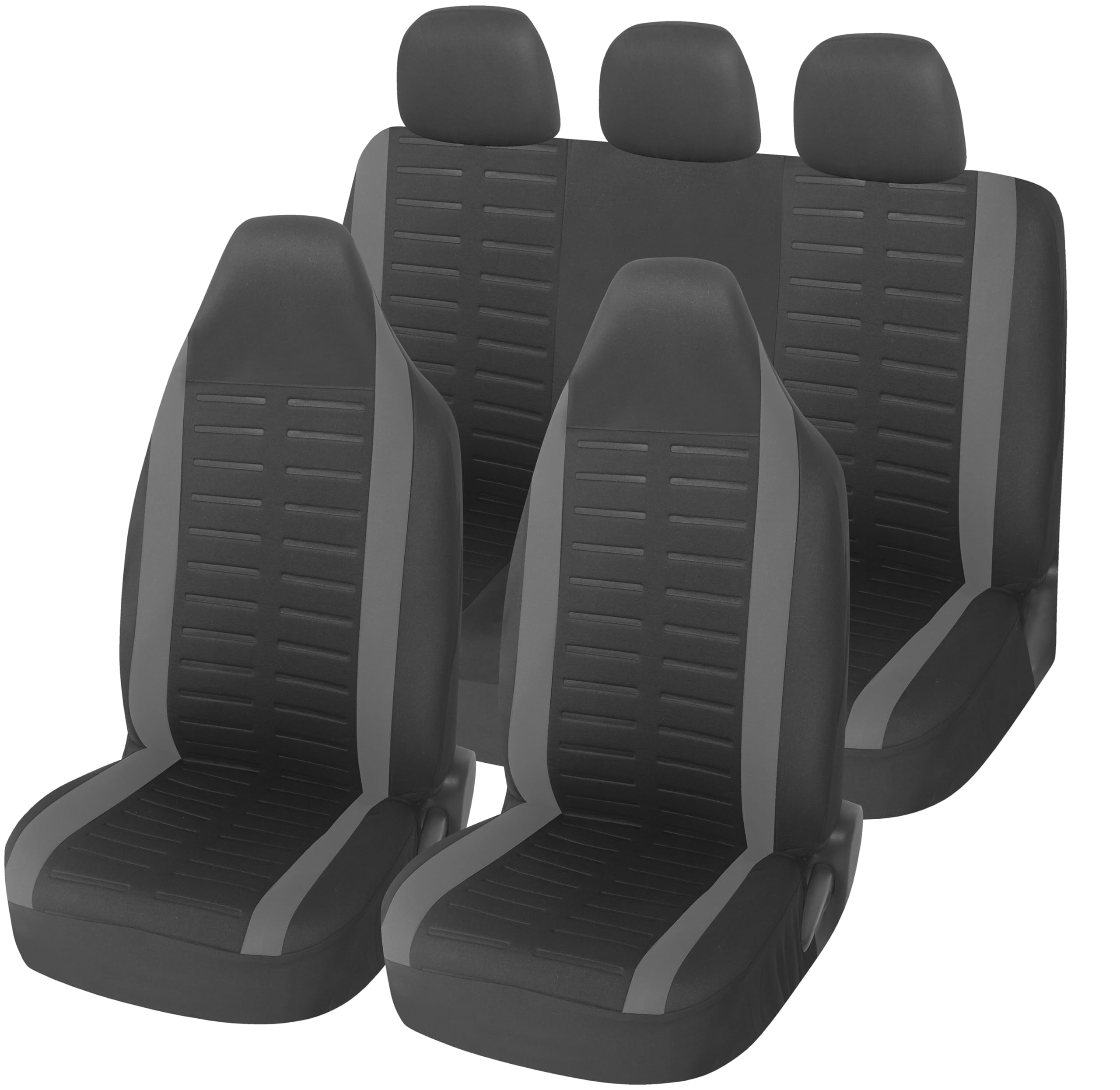 Upgrade4cars Fundas Asientos Coche Universales Negro | Cubre Universal | Protector de Asiento Delantero para Delantero y Trasero | Accesorios Interior Decoracion — view 19