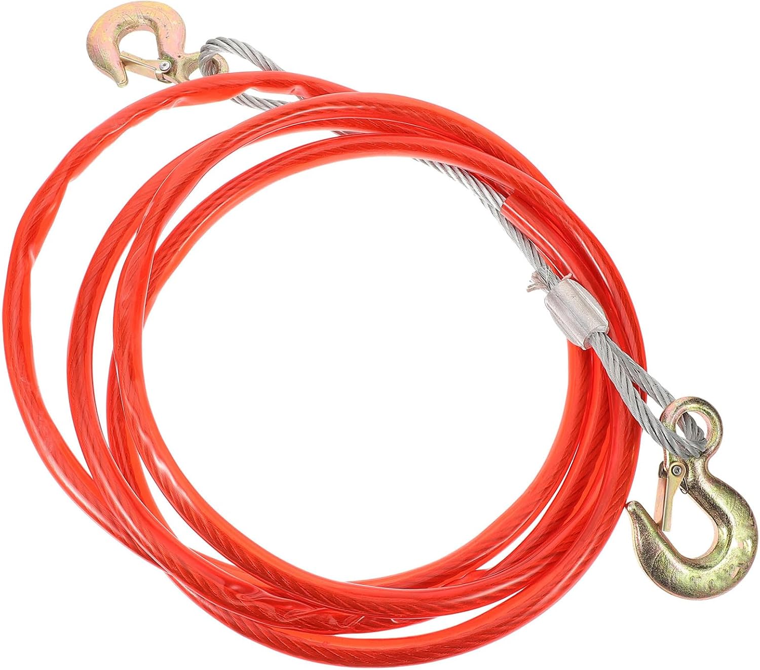 LIFKOME Heavy Duty Towing Rope Car Trailer Cable Ratchet Strap Hooks Car Recovery Cable for Trucks Trailers Boats