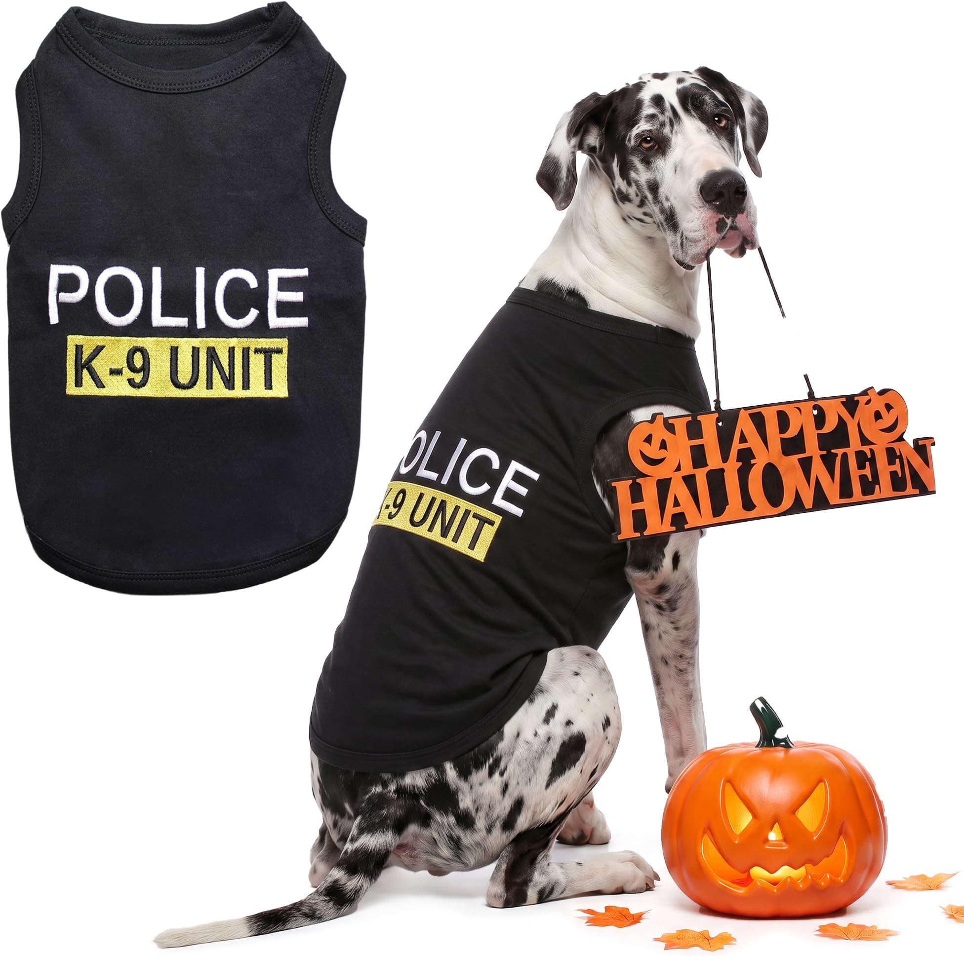 Parisian Pet Dog Halloween Costume - Police K-9 Halloween Shirt for Dogs