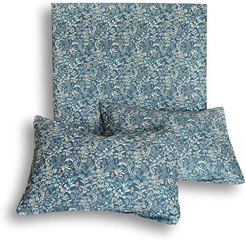 Miniatura 7 de mixinni Funda de edredón de flores azules pequeñas, tamaño individual XL, para niñas adolescentes, juego de ropa de cama de algodón suave con cierre