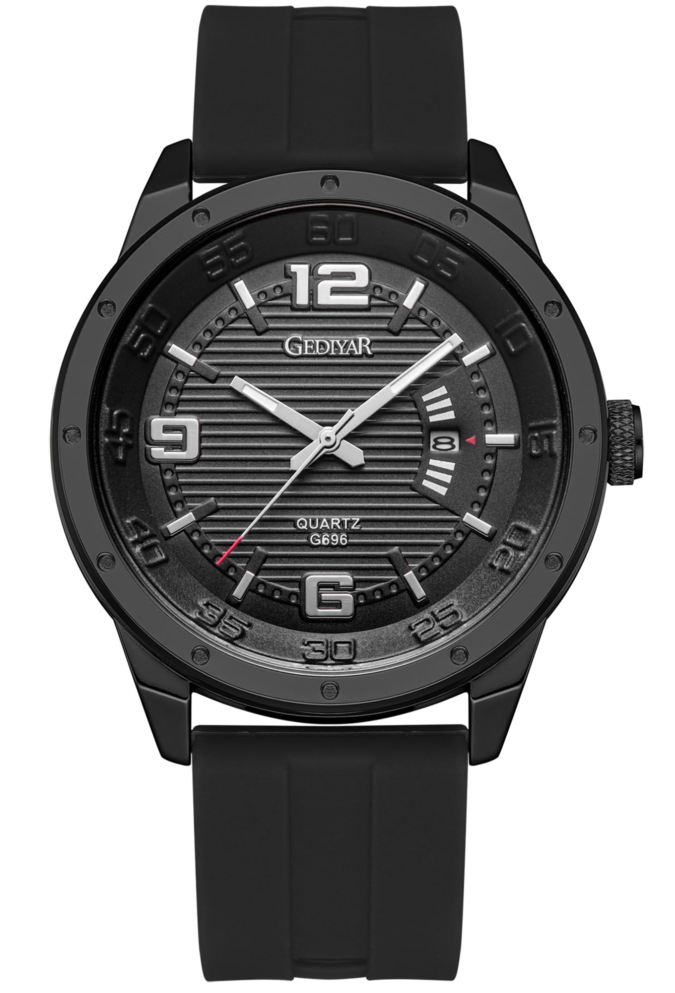 Reloj analógico de moda para hombre, reloj de cuarzo impermeable con correa de silicona, diseño único para hombre, militar, deportes, calendario, fecha, reloj de pulsera grande