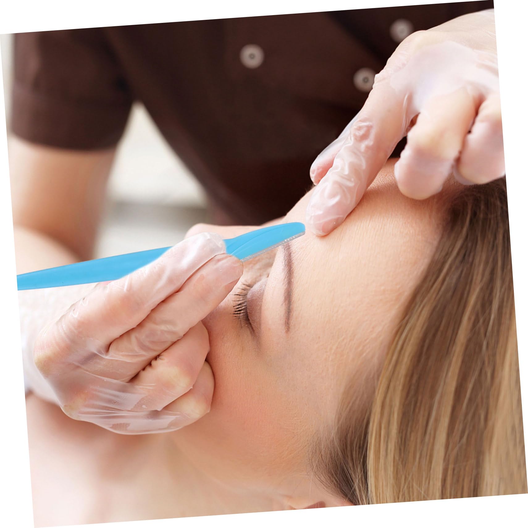Didiseaon 2 Juegos Removedor De Vello Facial Maquinilla De Afeitar De Cejas Afeitadora De Cara Y Cejas Depilación De Cejas Tijeras De Aseo Herramientas De Pestañas Blue Abdominales 4 Uds * 2