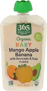 365 by Whole Foods Market, Organic Baby Food, Mango Apple Banana Avocado Kale, 4 Ounce