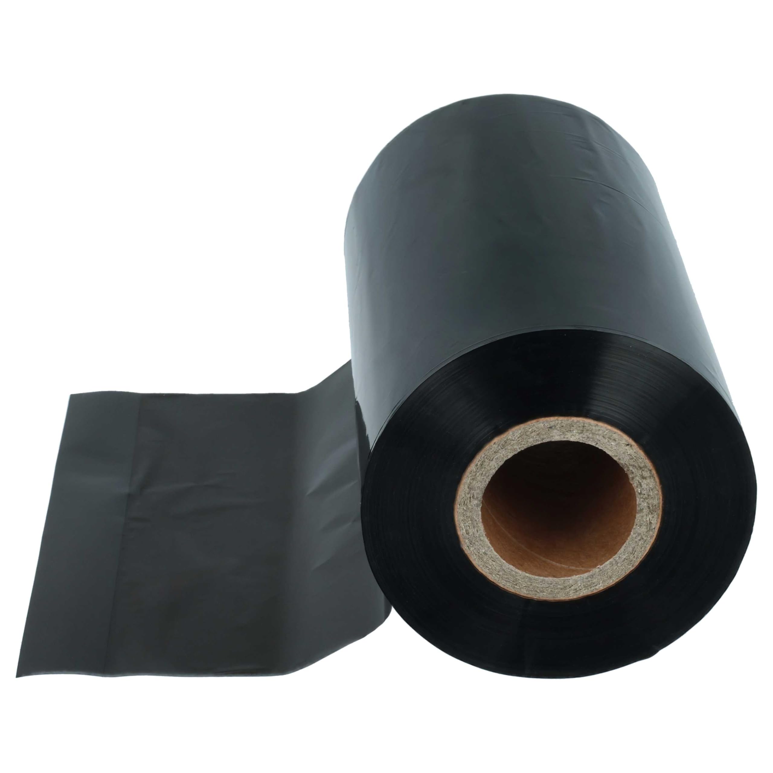 vhbw 10x Thermotransfer-Band kompatibel mit Citizen CL-S703 | CL-S700R Drucker Etikettendrucker, Wischfest, 110 mm x 300 m, Wachs Harz Schwarz