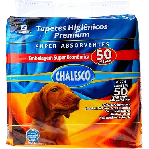 Chalesco Tapete Higiênico Premium 50 Unidades 90 x 60 cm