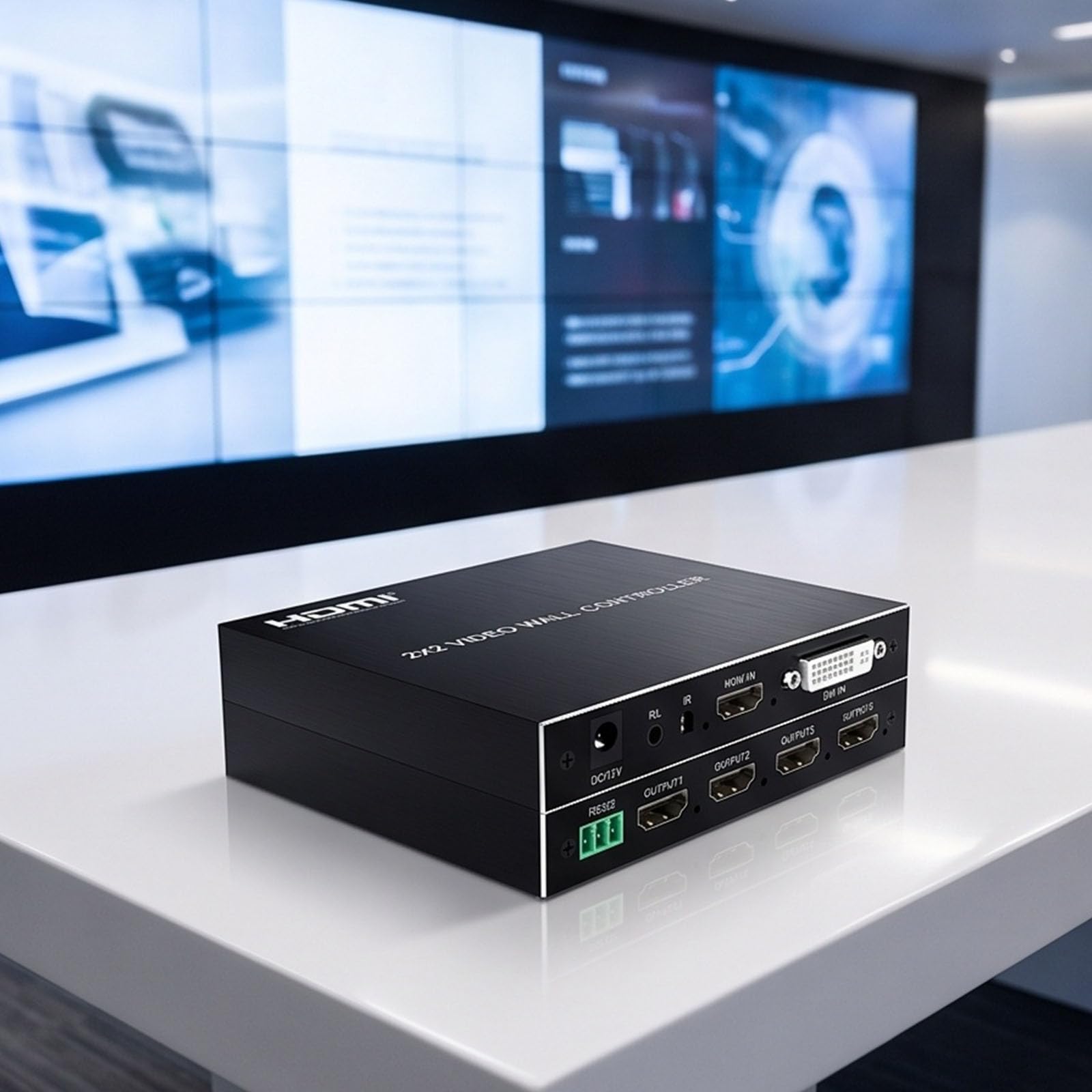 DVI 2x2 Video Wall Splicing Processor 4 wyjścia