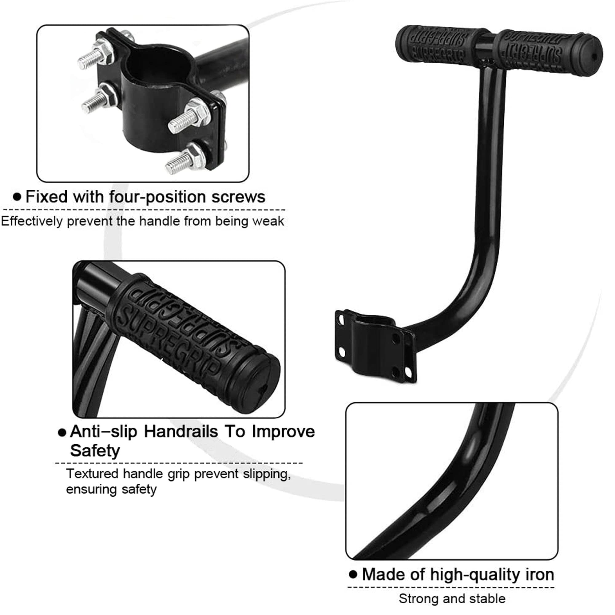Siege Velo Enfant,Pédale Arrière Repose-Pied,Siège de vélo Universel pour siège d'enfant avec Porte-bébé,Dossier en éponge Douce,Confortable pour Les Enfants Ou Les Adulte