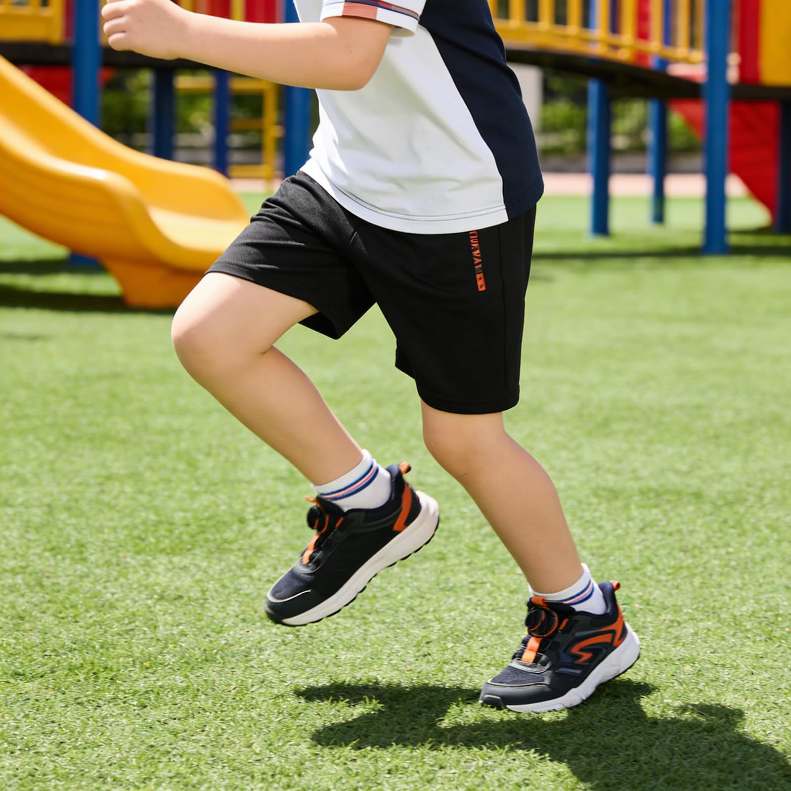 Sport-Shorts für Jungen, Netzstoff, Basketball, Jugendbekleidung, Kinder, Sport, aktive Ausrüstung mit Taschen, 5 Stück