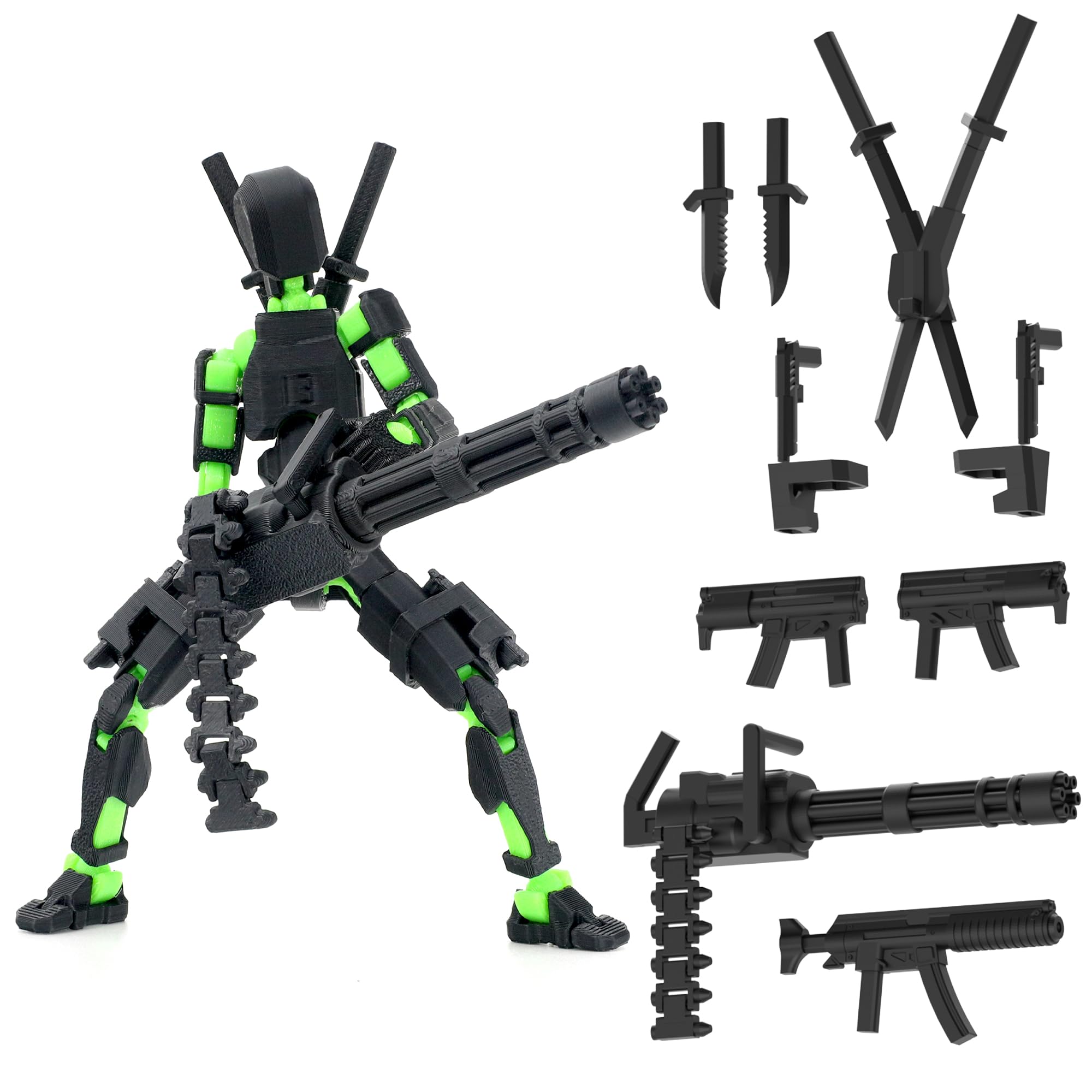 Amazon.com: Gatling Gun T13 Titan 13 Action Figure Set【Assembled