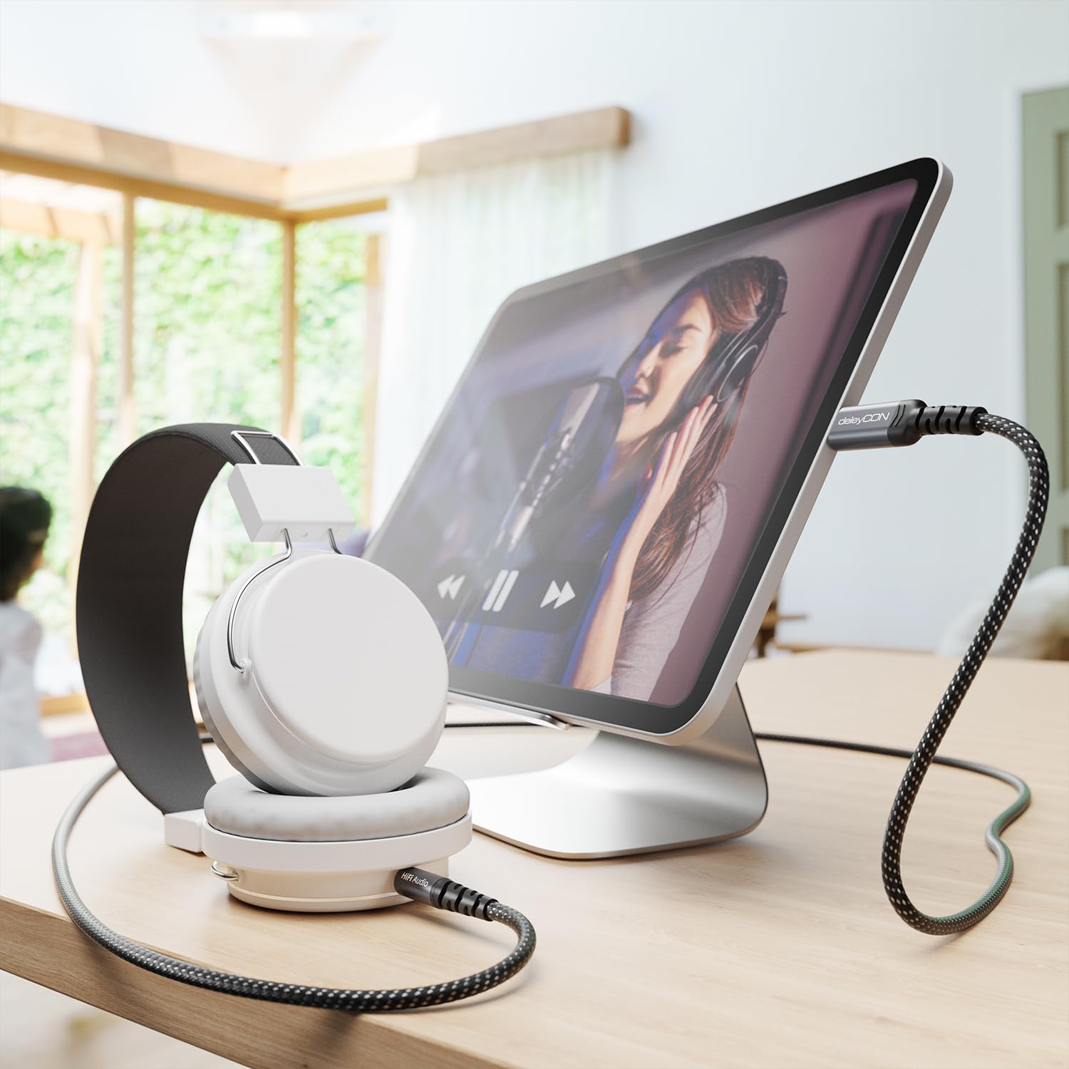 DeleyCON 0,5m USB‑C naar 3,5 mm Audio‑kabeladapter USB‑C DeleyCON 0,5m USB‑C naar 3,5 mm Audio‑kabeladapter USB‑C