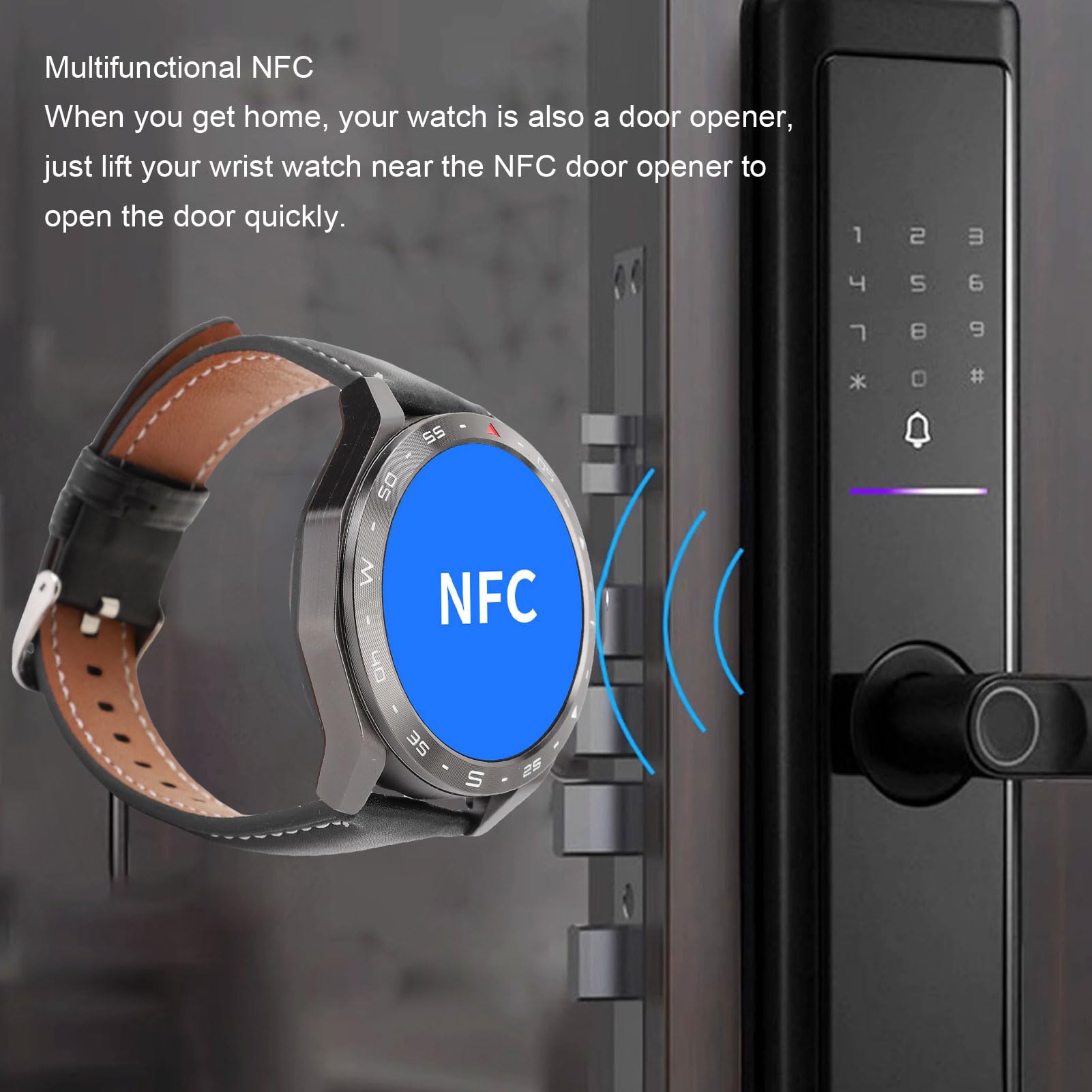 Fabater Reloj Inteligente con Auriculares, Reloj Deportivo IP67 Impermeable | Pantalla HD 360×360 px, 60 Hz y 341 ppi; auriculares BT, clima y deporte, Responder y Realizar Llamadas, for Uso Deporte