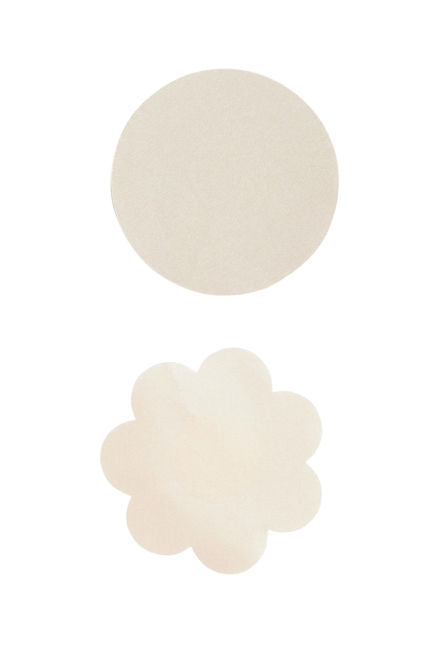 Pack of 60 Skin-Friendly Disposable Nipple Covers for Women (Round and Flower Shaped) Gold-image-17