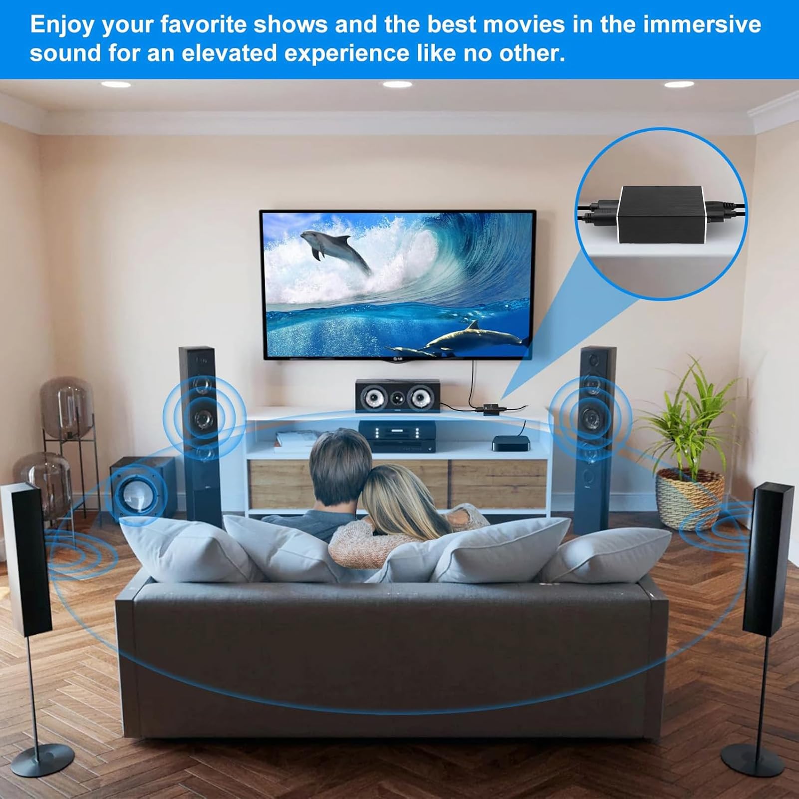 4K HDMI Audio Extractor, HDMI do Optycznego SPDIF i Konwertera Adaptera Audio 3,5 Mm, dla TV Stick, Głośnik, Odtwarzacz Niebieskiego Promienia, Wzmacniacz