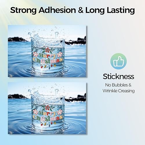 Miniatura 6 de Paquete de hojas de vinilo permanente, 65 unidades, multicolor, 12 x 12 pulgadas, vinilo adhesivo impermeable para Cricut, todas las máquinas de