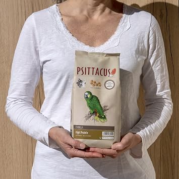 Psittacus High Protein 1.8 lb | Complete Pellet Diet for Amazons, Cockatoos and Ringneck Parrot | Premium Food for Birds, 100% no-GMO
