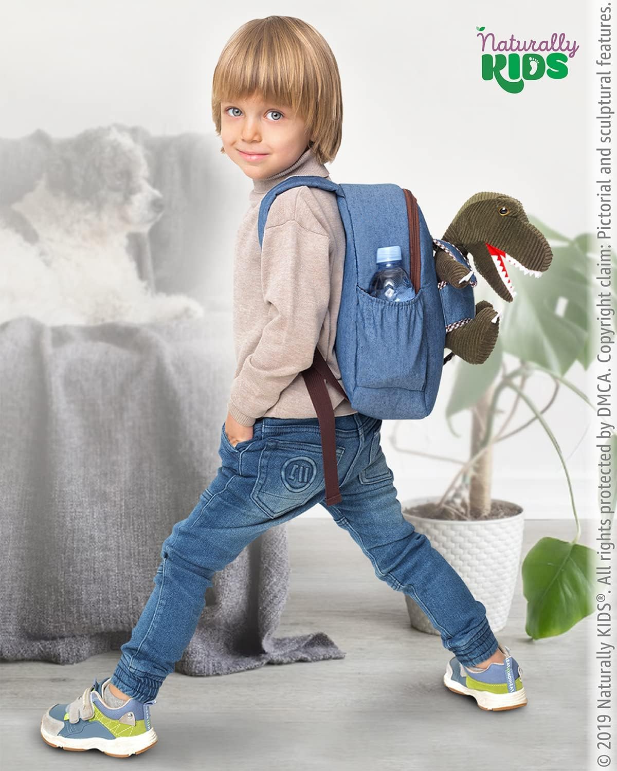 Naturally KIDS Plecak dla malucha z wypchanymi zwierzętami, prezenty dla maluchów dla chłopców i dziewcząt
