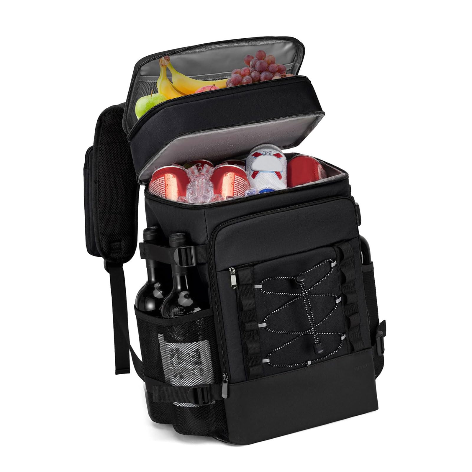 Mochila enfriadora ergonómica para picnics, aislamiento grueso, tecnología a prueba de fugas, amplio almacenamiento, tela Oxford, bolsa de hielo al aire libre