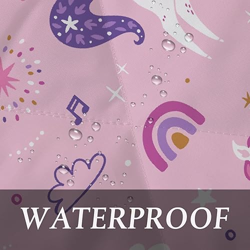 Miniatura 4 de Vantaso Bolsas de dormir de 3 estaciones para acampar, mochileros, niños y adultos, unicornios, arco iris, nubes, impermeable, senderismo, bolsa de