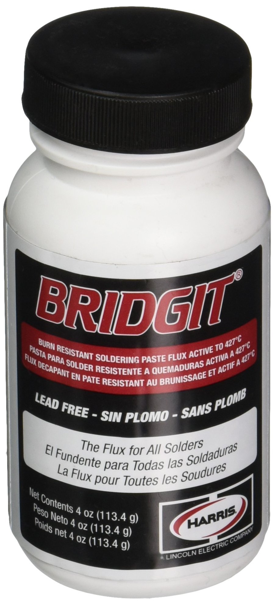 HARRIS BRPF4 Bridgit Paste Soldering Flux, 4 oz. Jar