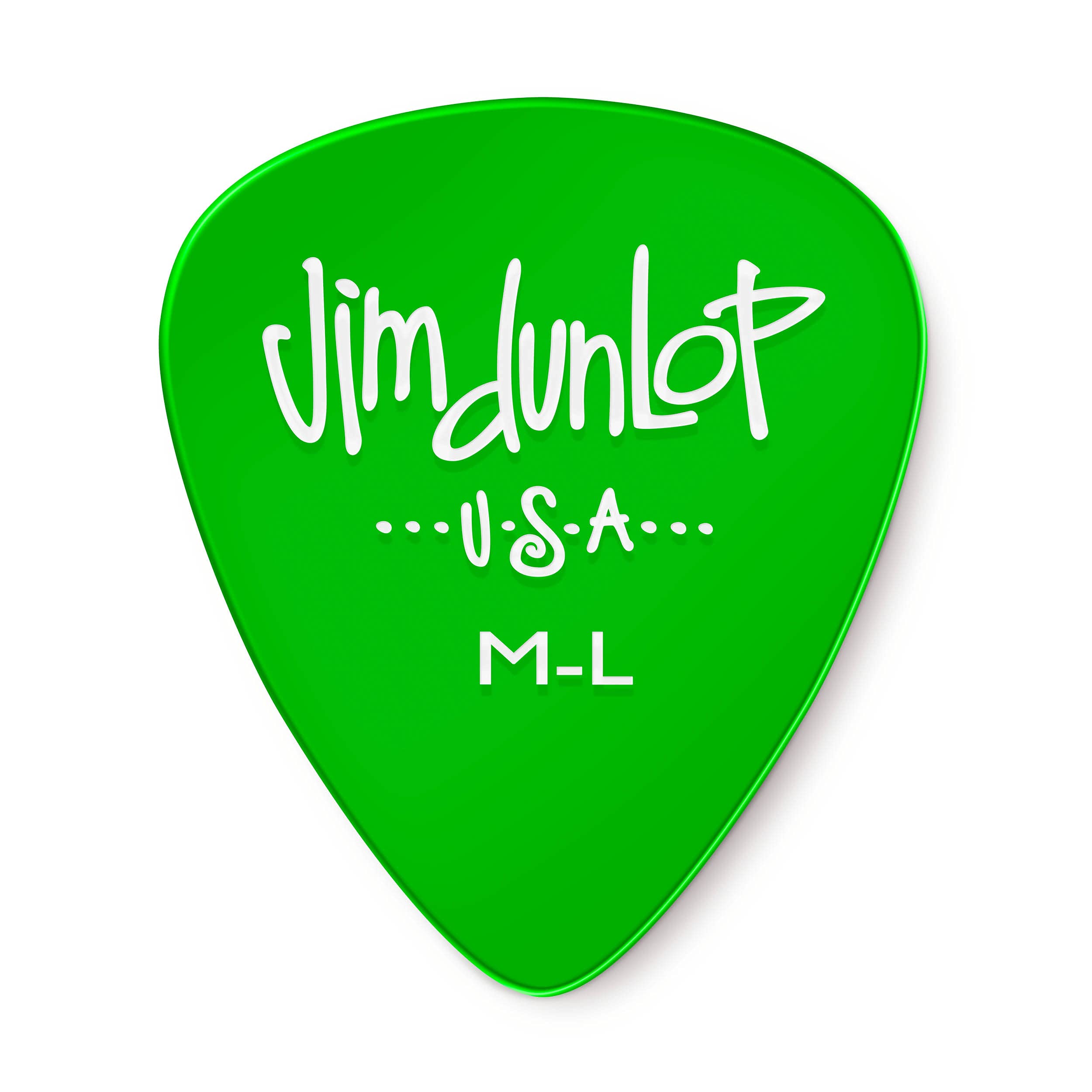 JIM DUNLOP Púas Gel Saco de 72, Verde, medium Flexible