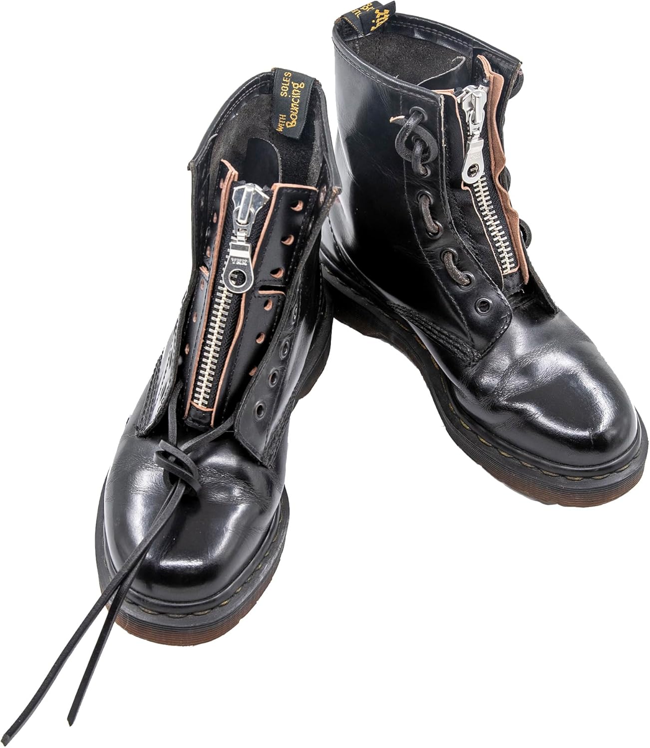 MRZHOUCASE Genuine Horsehide Leather Boots Zippers fit