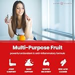 Gommies de cerises de tart - 3000mg Supplément avec extrait de graines de Celery - Vitamine gommy concentrée de cerise de tart végétalien - 60 gommies (emballage de 1)