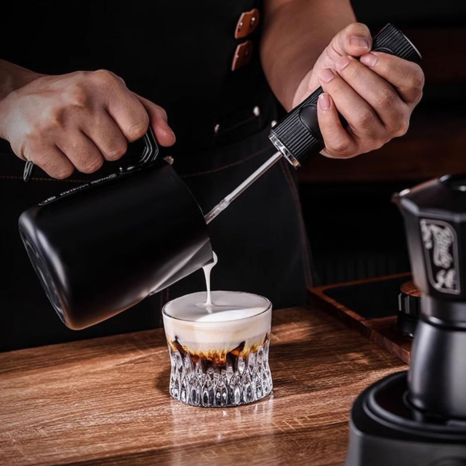 Espumador de leche de mano Batidoras eléctricas Batidor de huevos Mezclador multiusos para crema de café Bebidas de chocolate y proteínas Espumador de mano multifuncional