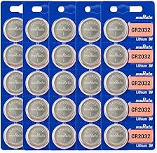 Murata CR2032 Battery DL2032 ECR2032 3V Lithium Coin Cell (25 Batteries)