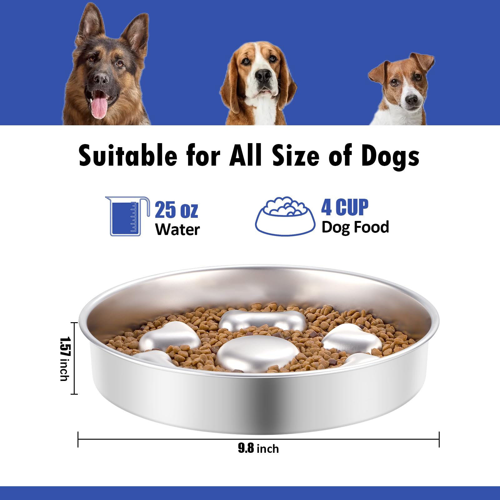 adjustable dog bowls elevated ELSPET Elevated Adjustable Pet Bowl  Stainless Steel, 3 Heights