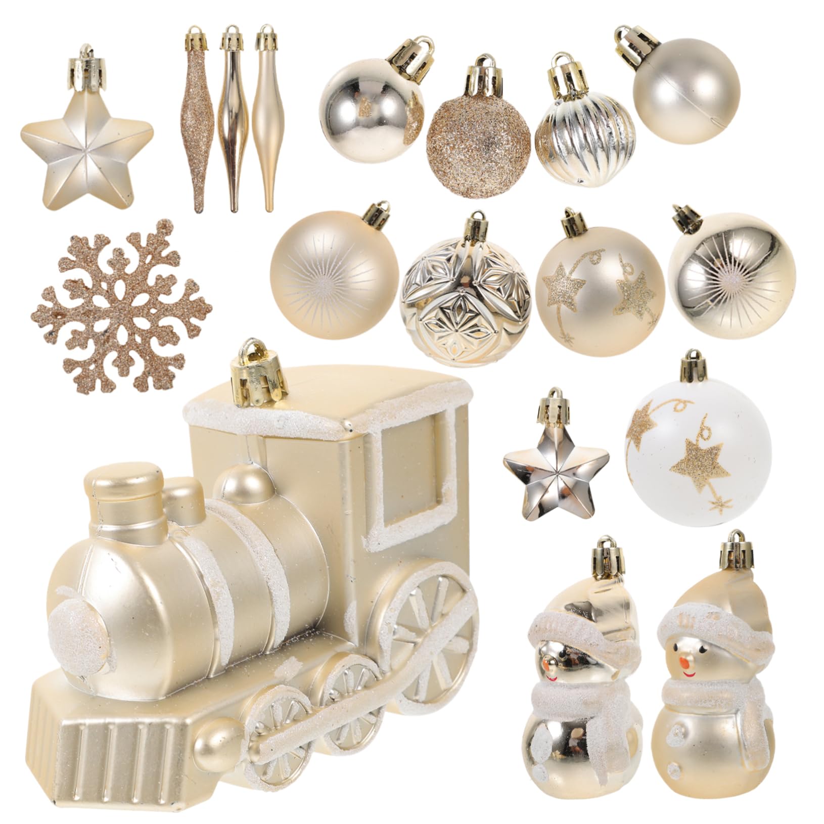 1 Jeu Boules De Noel Ornements De Flocon De Neige De Noël Boule De Noël à Suspendre Décorations d'arbre De Noël Ornement Boule Suspendue Boule à Suspendre l'arbre